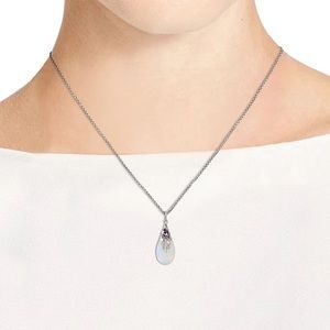 New teardrop Moonstone Pendant Necklaces
